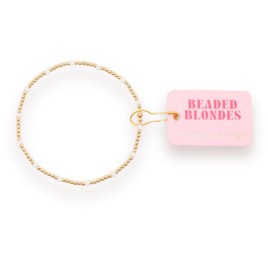 White Dainty Poppi Bracelet