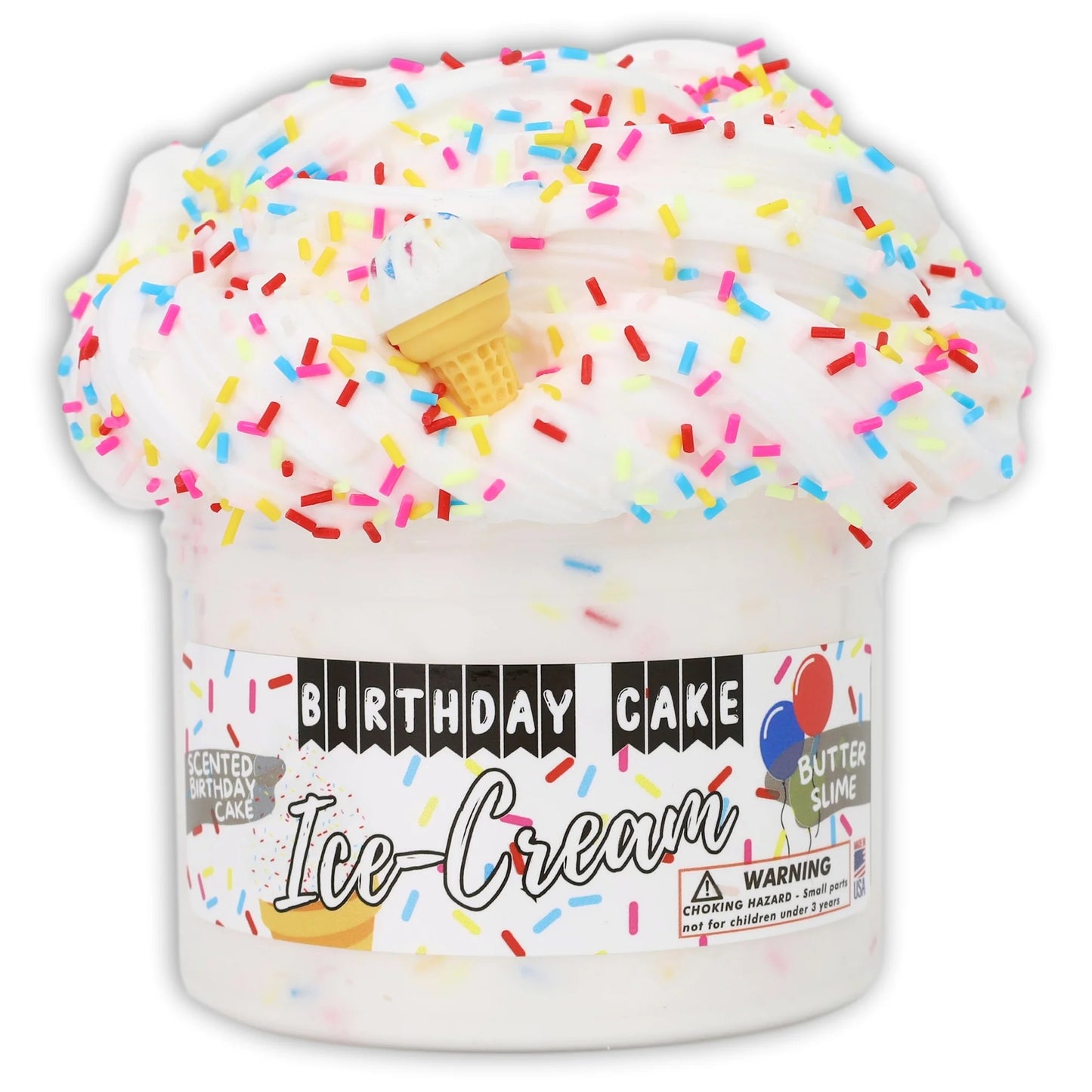 Birthday Cake Ice-Cream Dope Slime
