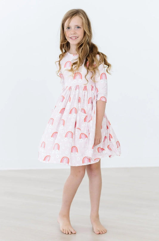 3/4 Pocket Twirl Dress: Fun & Flowers