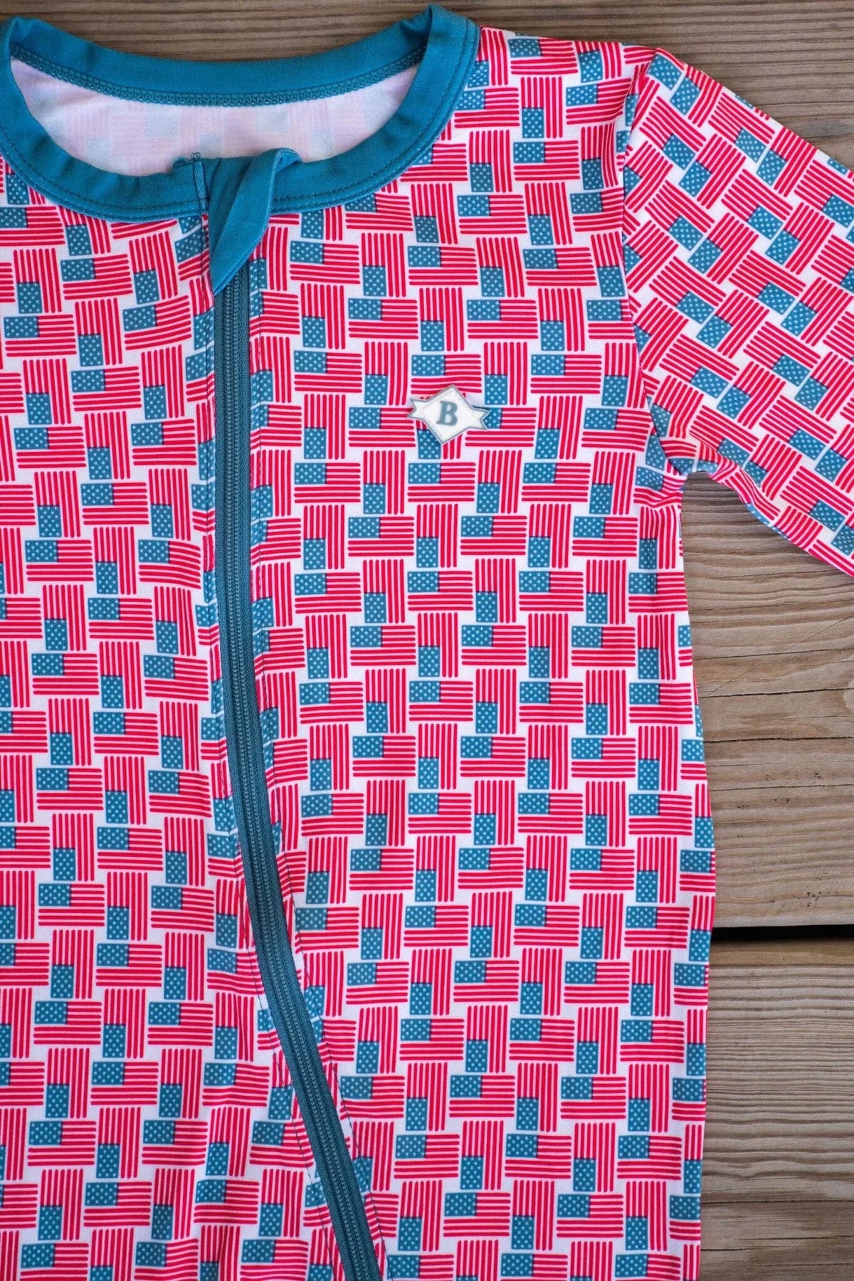Baby Zip Up - American Flag
