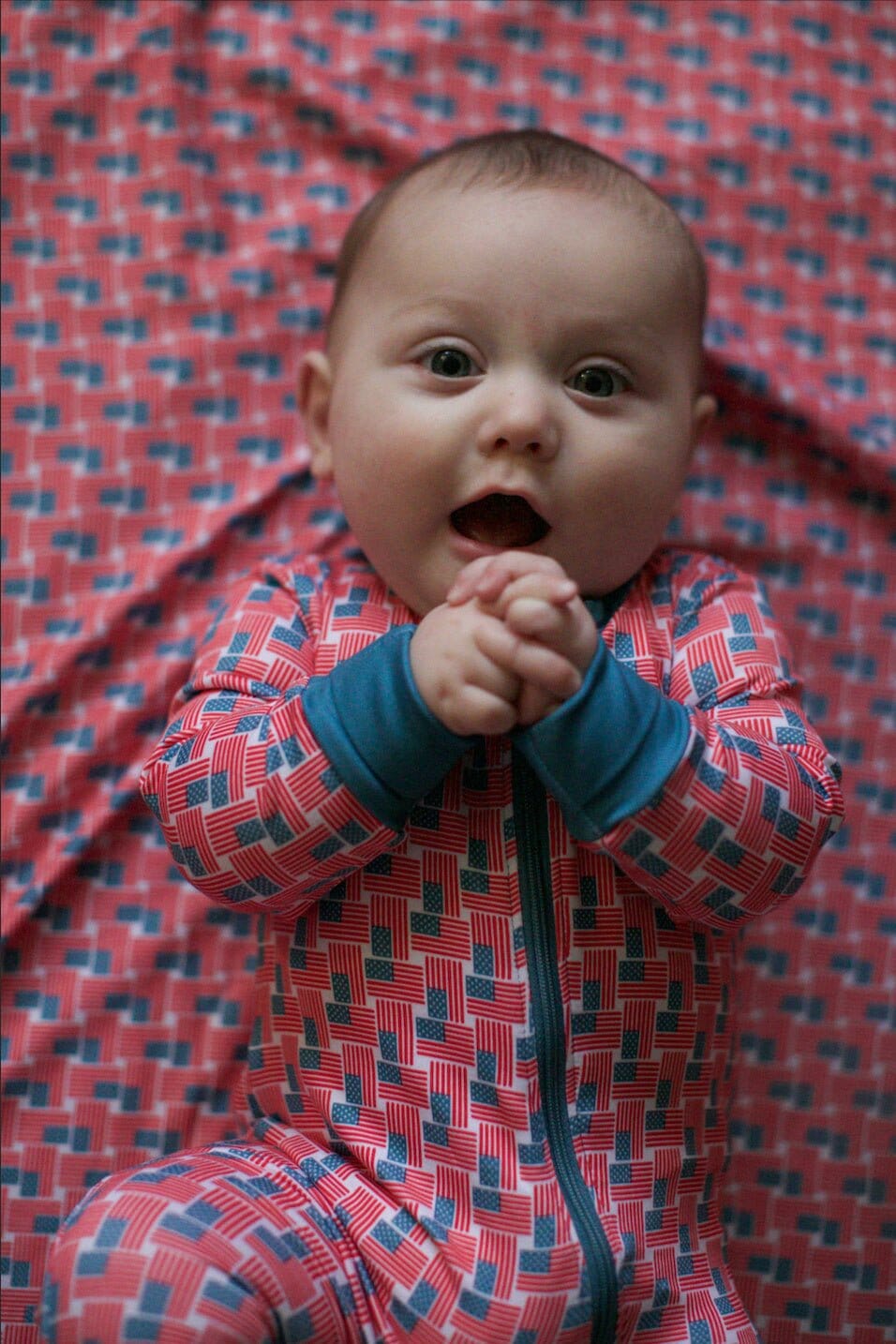 Baby Zip Up - American Flag