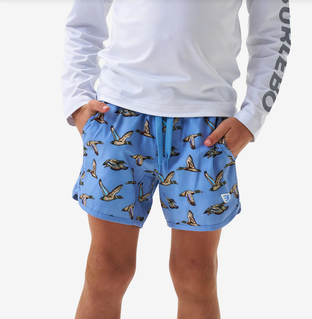 Youth Swim Trunk - Jumbo Mallards Blue