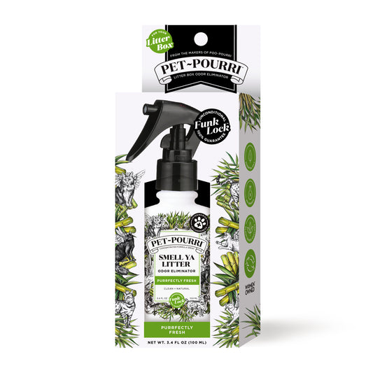 Pet~Pourri, Kitty Litter Odor Eliminator, Purrfectly Bamboo 3.4 oz