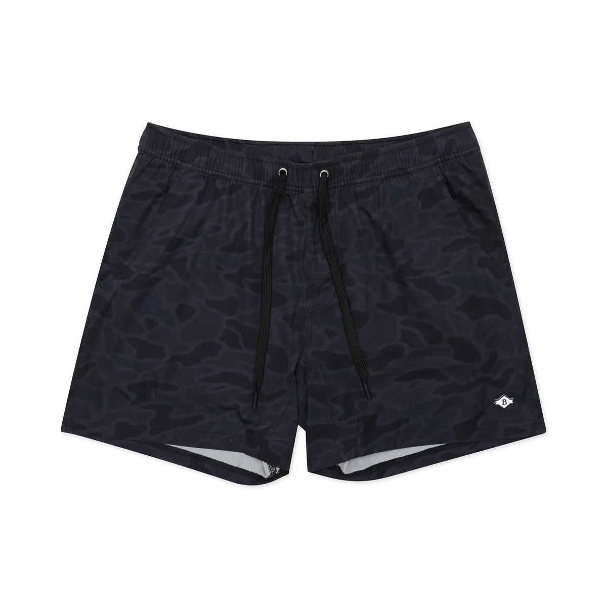 Athletic Short - Black Camo - Black Liner 7"