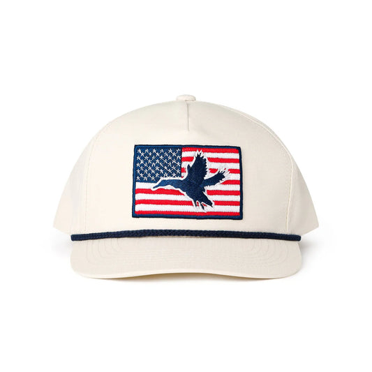 Cap - American Flag Duck - Putty