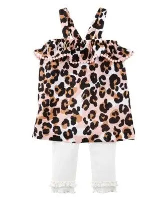 Leopard Tunic And Capri Set