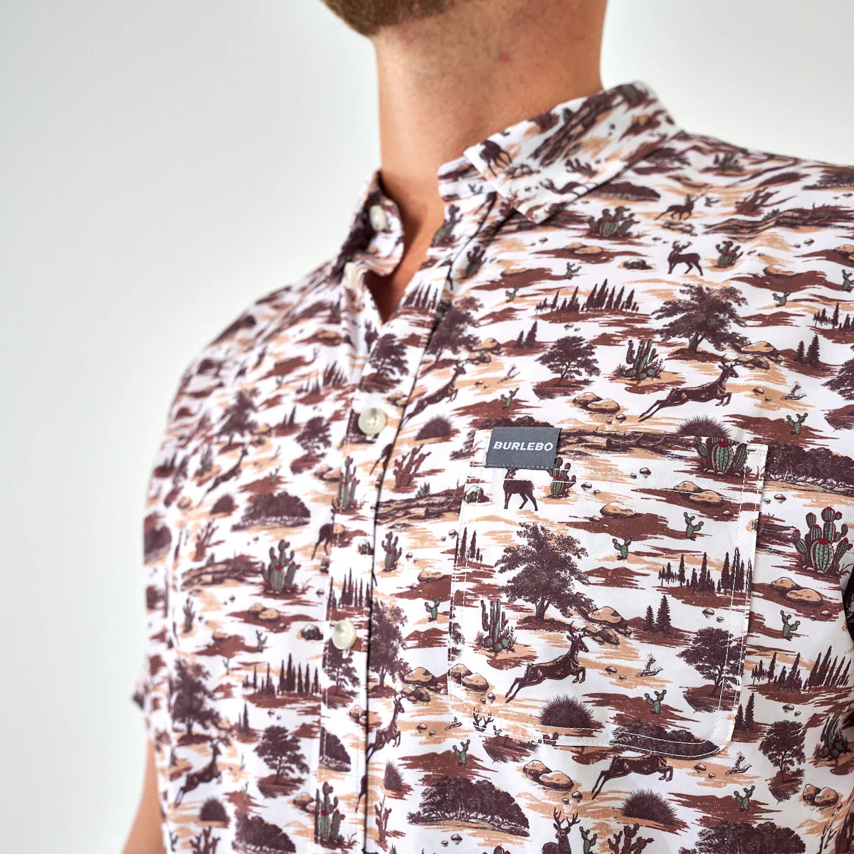 Performance Button Up - Brush Country