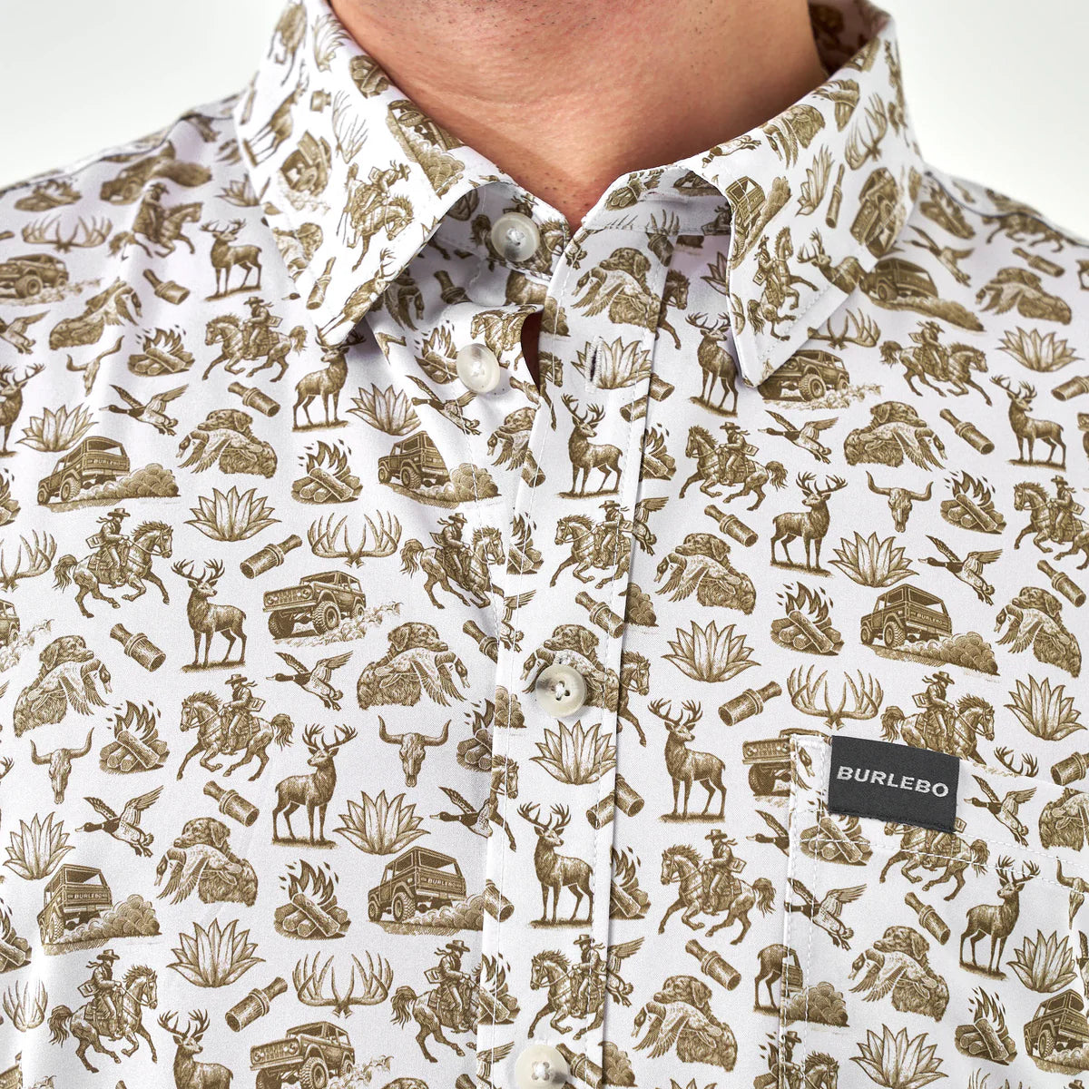 Performance Button Up - Into The Wild