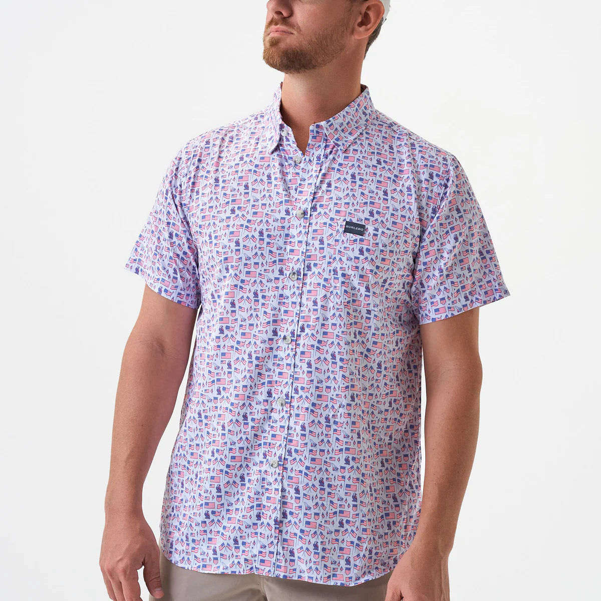 Performance Button Up - Old Glory White