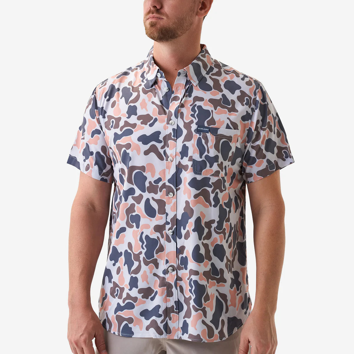 Performance Button Up - Vintage Camo