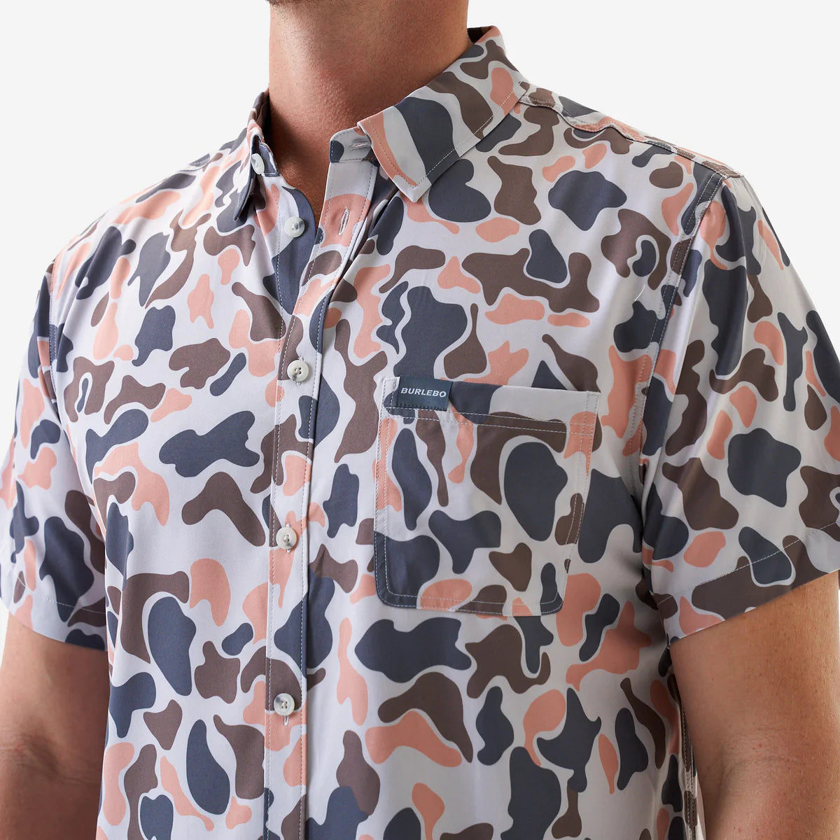 Performance Button Up - Vintage Camo