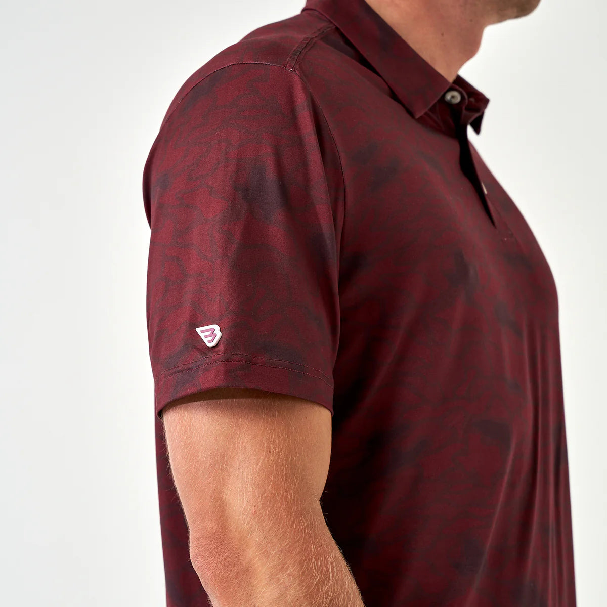 Performance Polo - Maroon Texas Camo