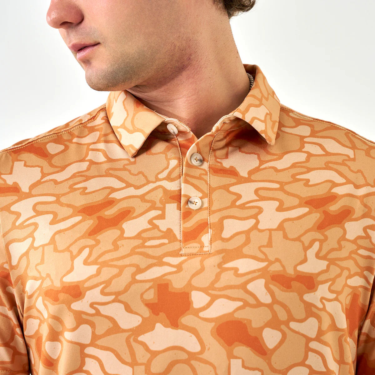 Performance Polo - Orange Texas Camo