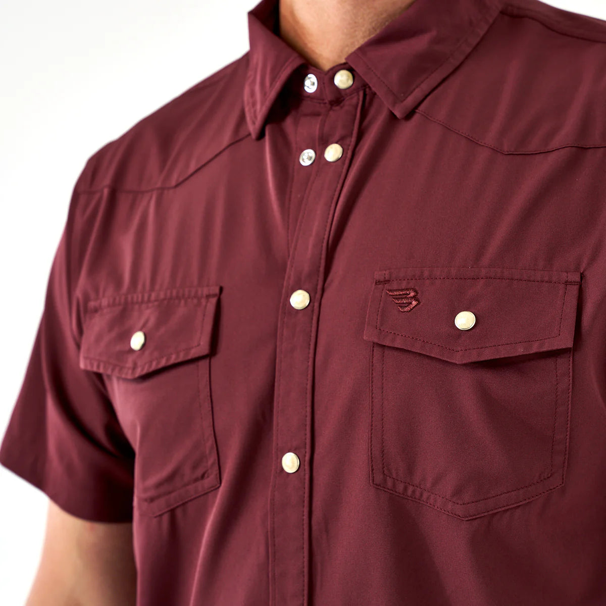 Performance Western Shirt - Maroon