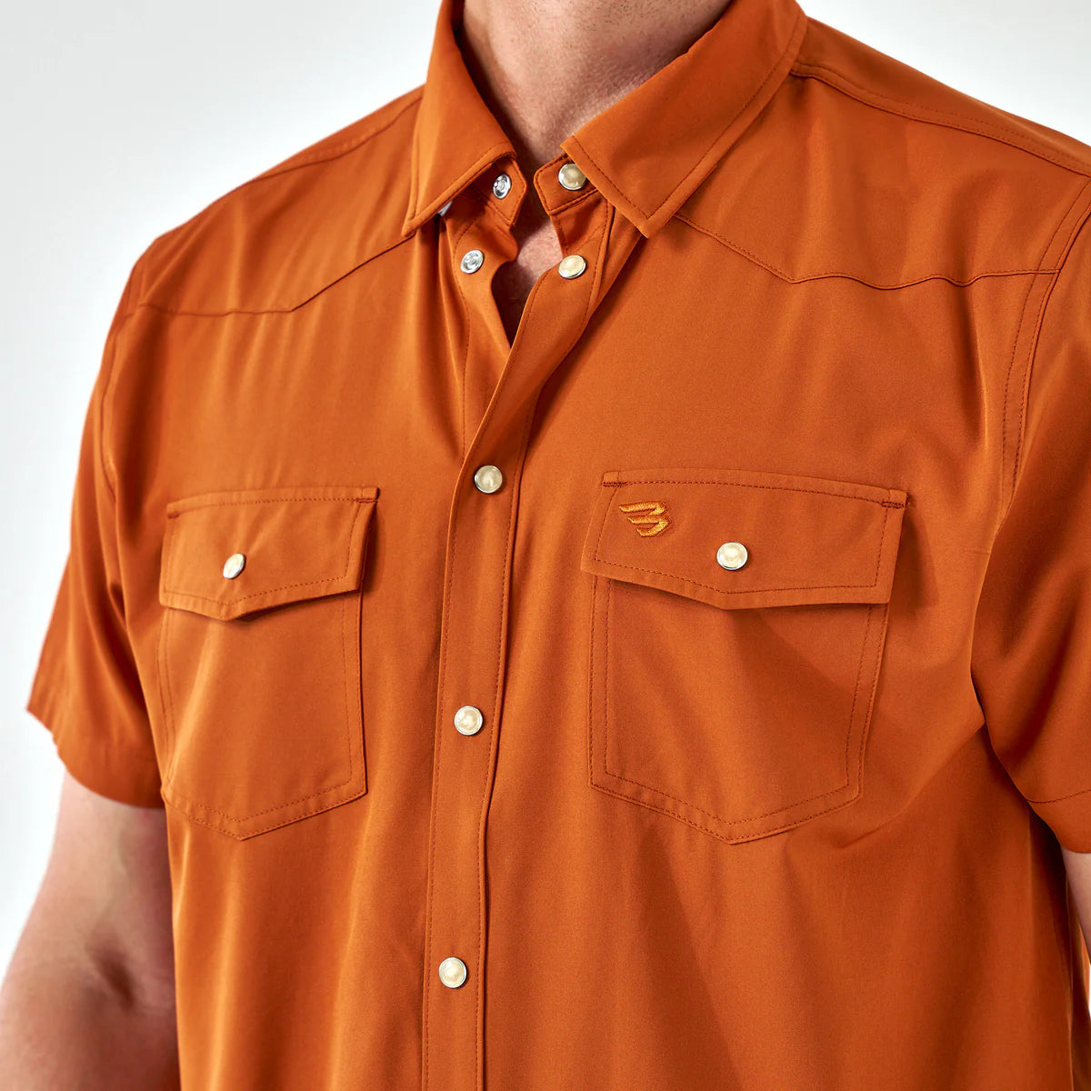 Performance Western Shirt - Orange