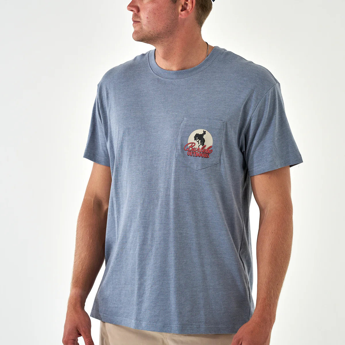 Moonlit Cowboy SS - Heather Blue Jean