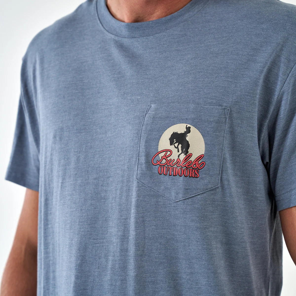 Moonlit Cowboy SS - Heather Blue Jean