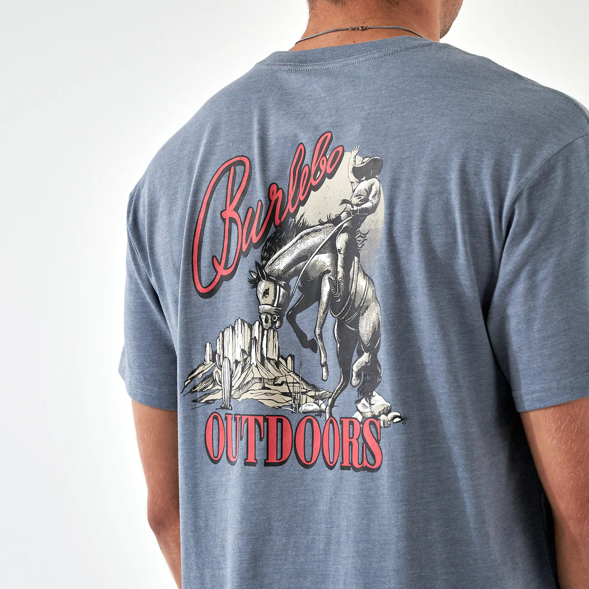 Moonlit Cowboy SS - Heather Blue Jean
