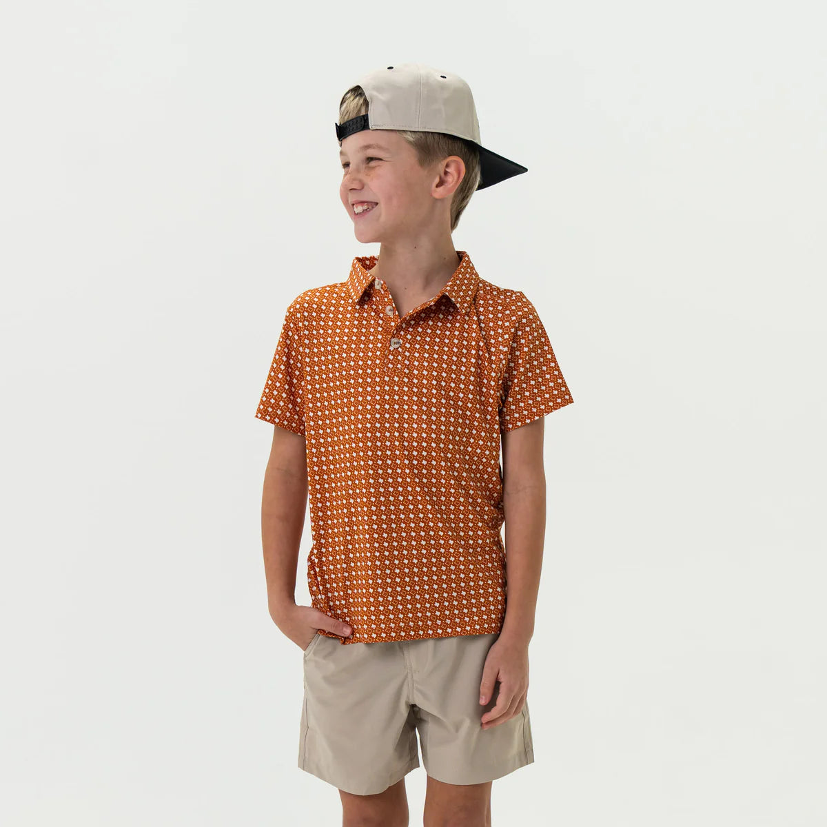 Youth Polo - Texas Orange