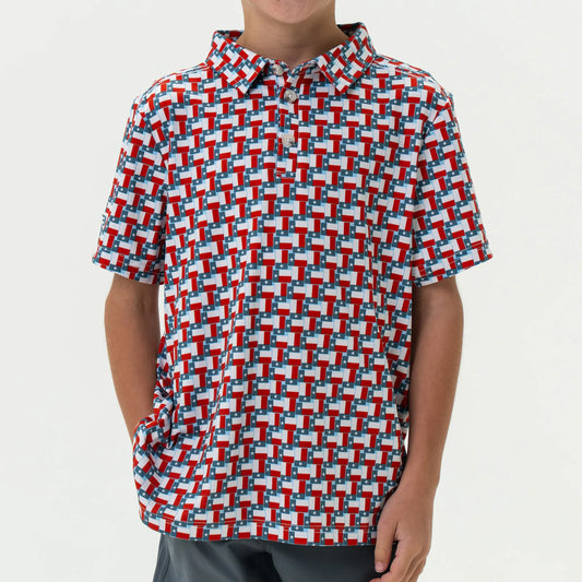 Youth Polo - Texas Flag