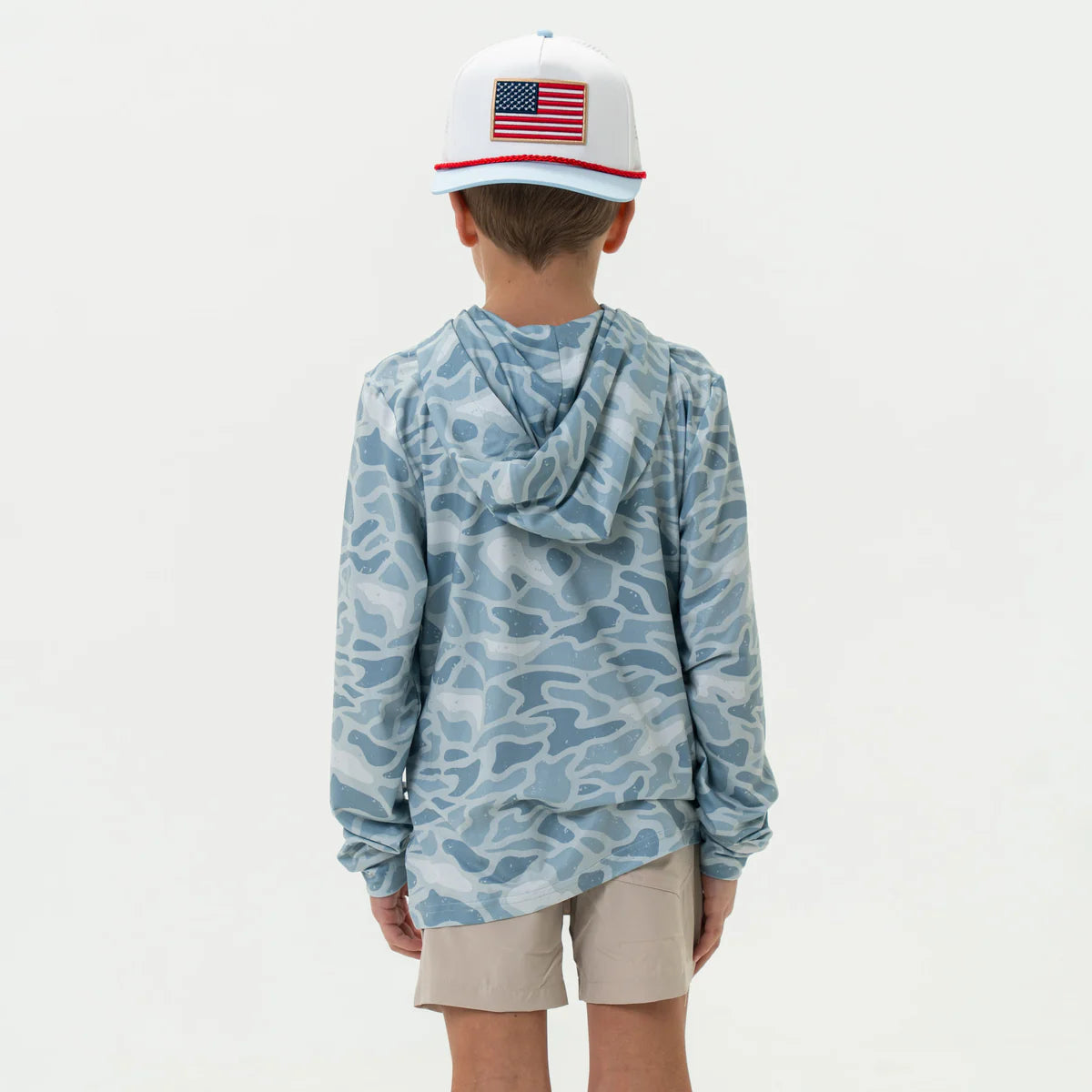 Youth Performance Hoodie - Seaside Camo