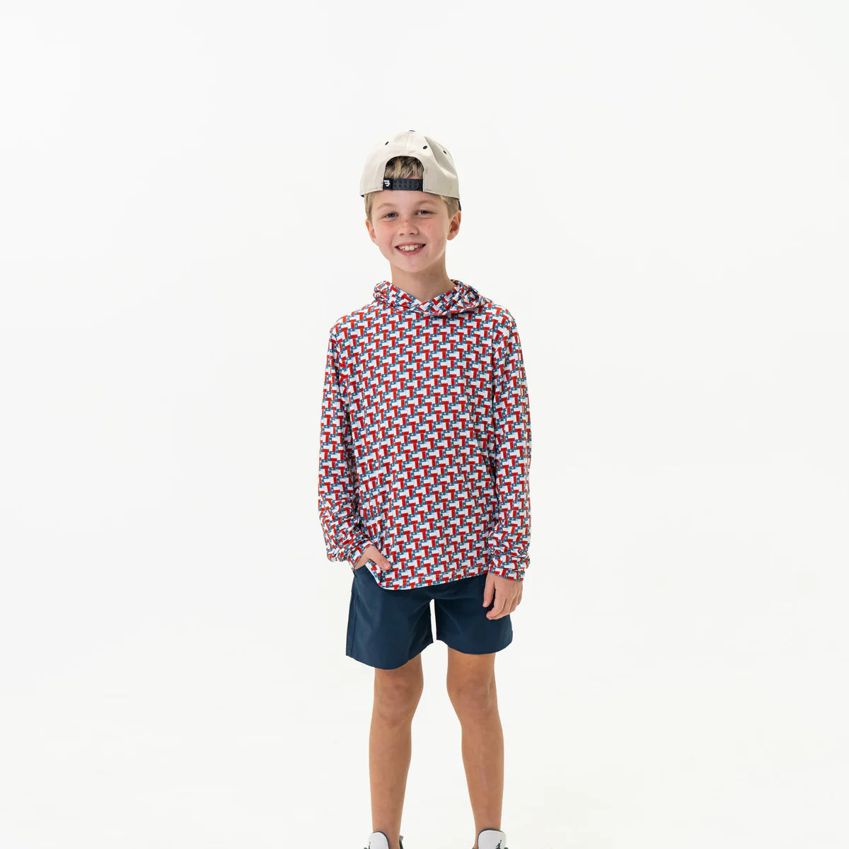 Youth Performance Hoodie - Texas Flag