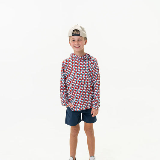Youth Performance Hoodie - Texas Flag