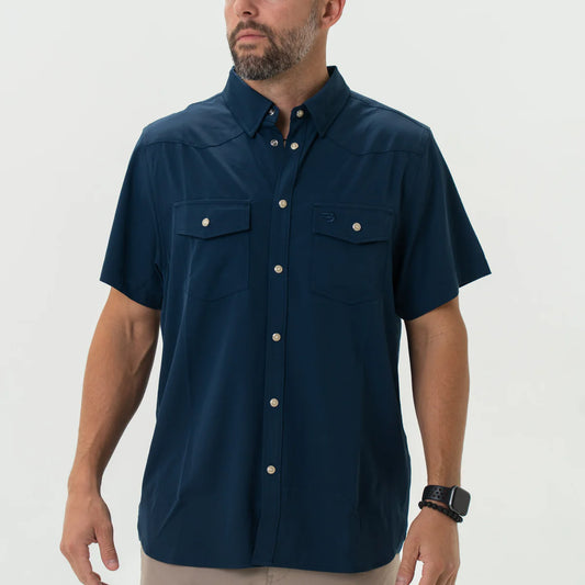Performance Western Shirt - Navy