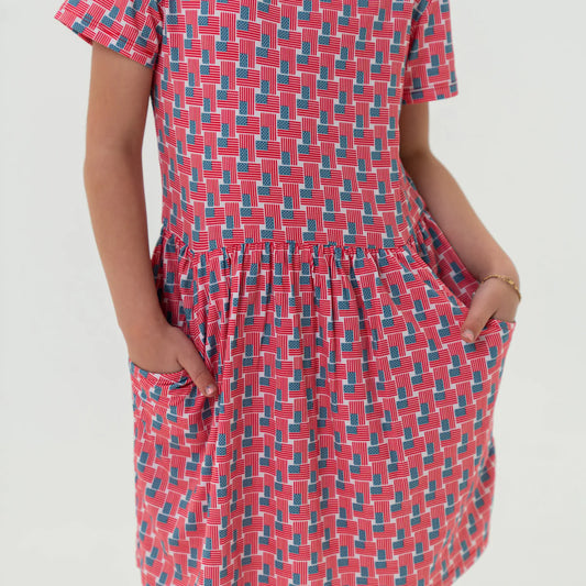 Youth Moxie Dress - American Flags
