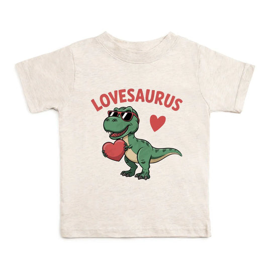 Lovesaurus Valentine's Day SS - Natural