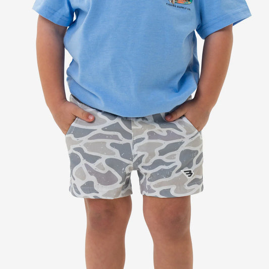 Youth Athletic Short - White Camo