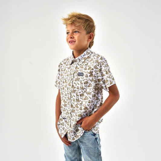 Youth - Performance Button Up - Into The Wild