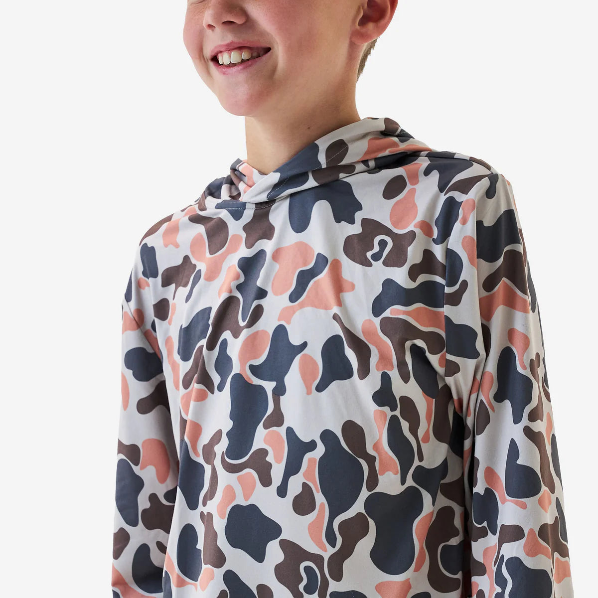 Youth Performance Hoodie - Vintage Camo