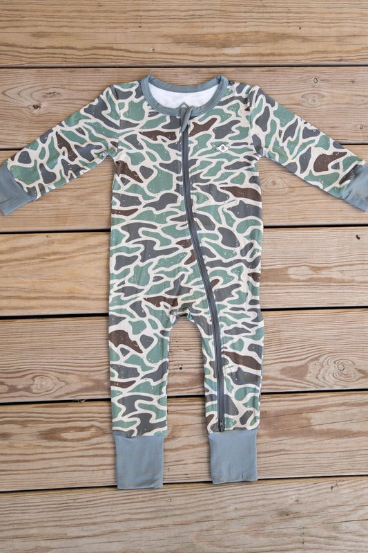 Baby Zip Up - Retro Duck Camo
