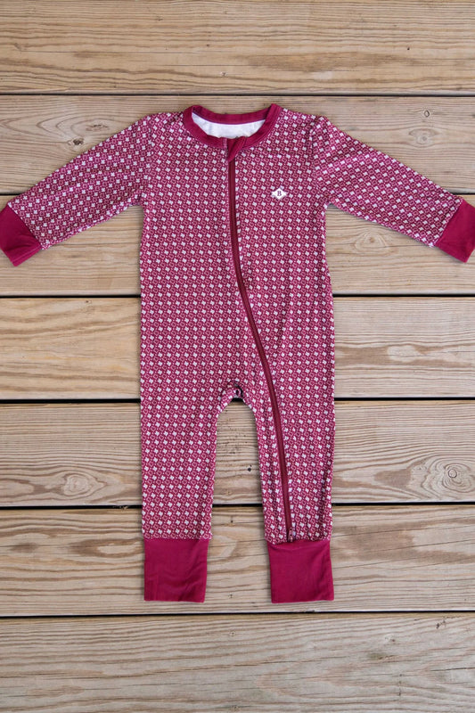 Baby Zip Up - Texas Maroon