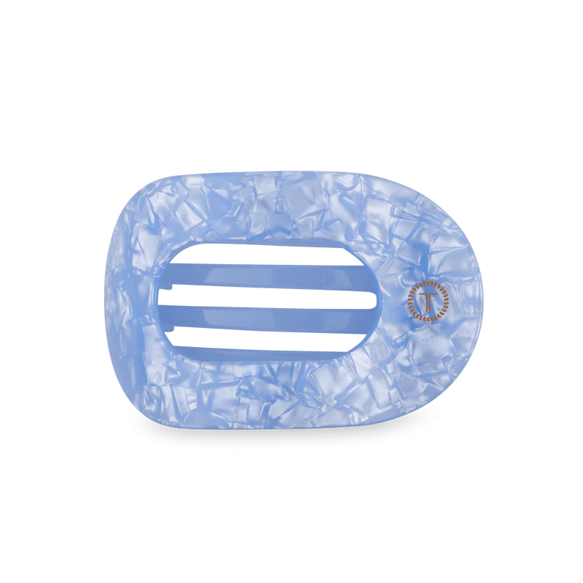 Flat Rectangle Hair Clip | Medium | Blue Lagoon
