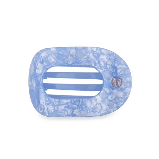 Flat Rectangle Hair Clip | Medium | Blue Lagoon
