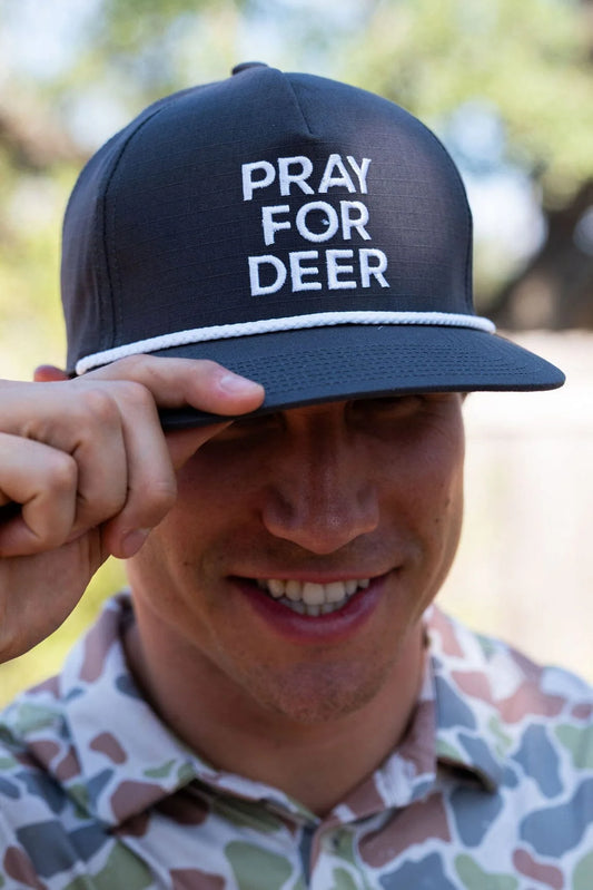 Cap - Pray For Deer - Charcoal Grey