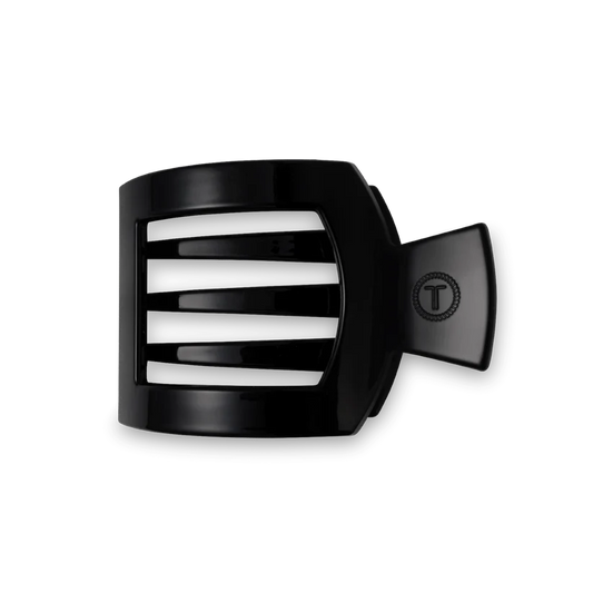 Square Flat Hair Clip | Med. | Jet Black