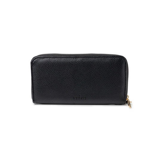 Kedzie Eclipse Zip-Around Clutch (Black)