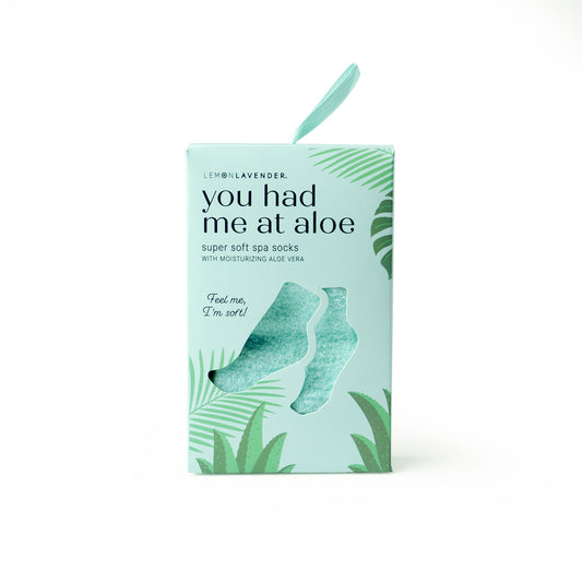 Lemon Lavender Aloe Socks (Variety of Colors)