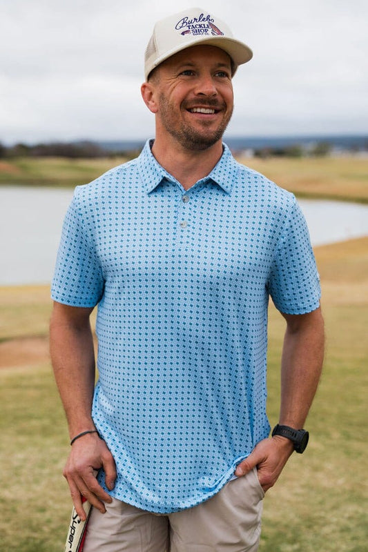 Performance Polo - Texas Light Blue