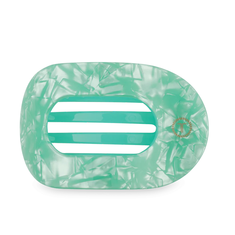Flat Round Hair Clip | Large | Spring Splash