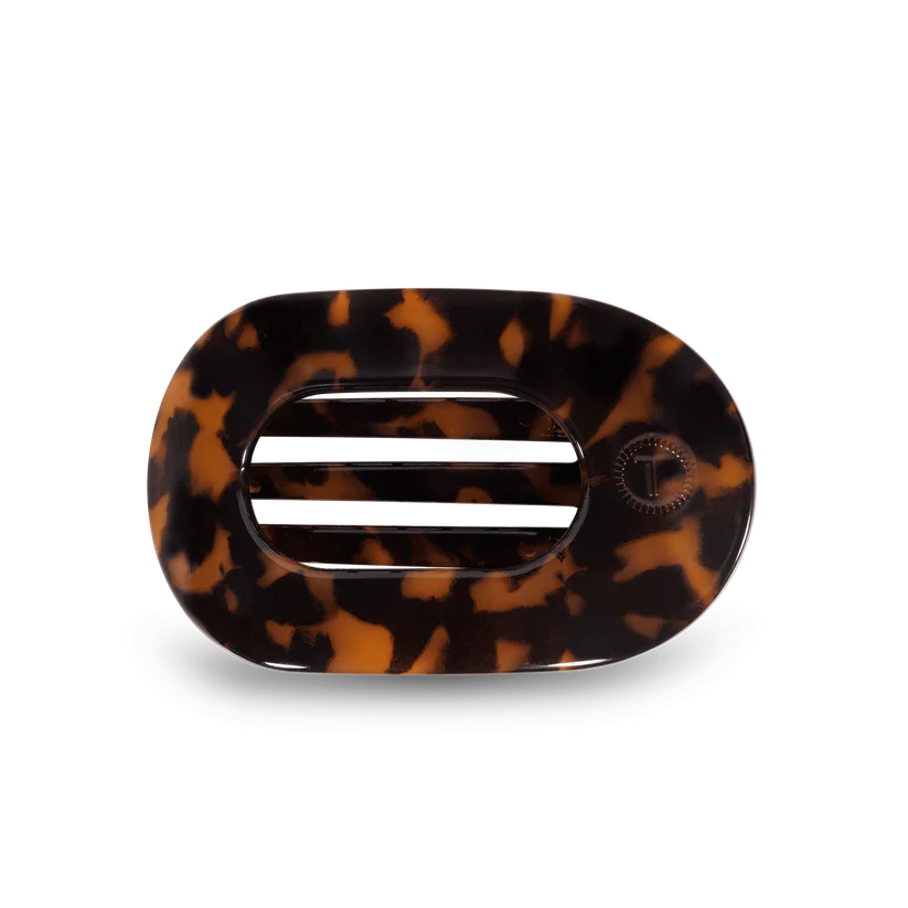 Round Flat Hair Clip | Medium | Tortoise