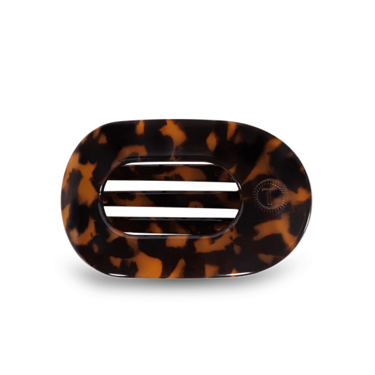 Round Flat Hair Clip | Medium | Tortoise