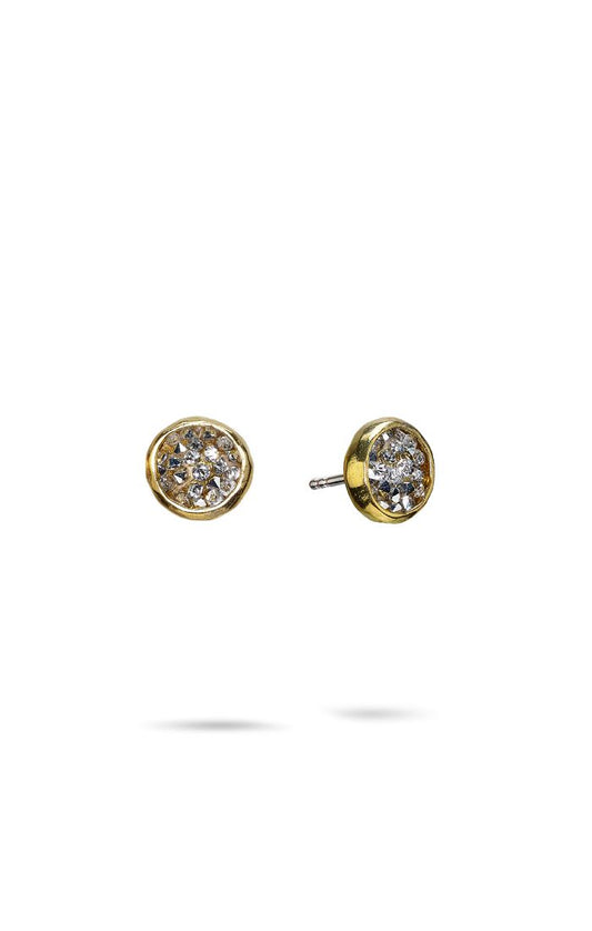 Kristal Dome Stud Earrings