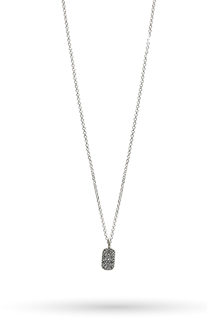 Cosmos Tag Necklace - SS-16" + 2" ext