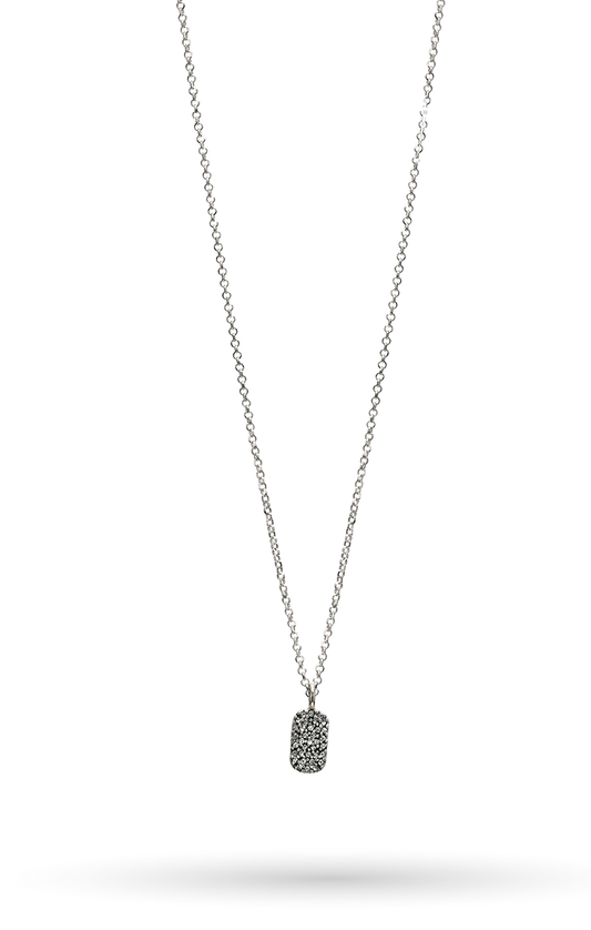 Cosmos Tag Necklace - SS-16" + 2" ext