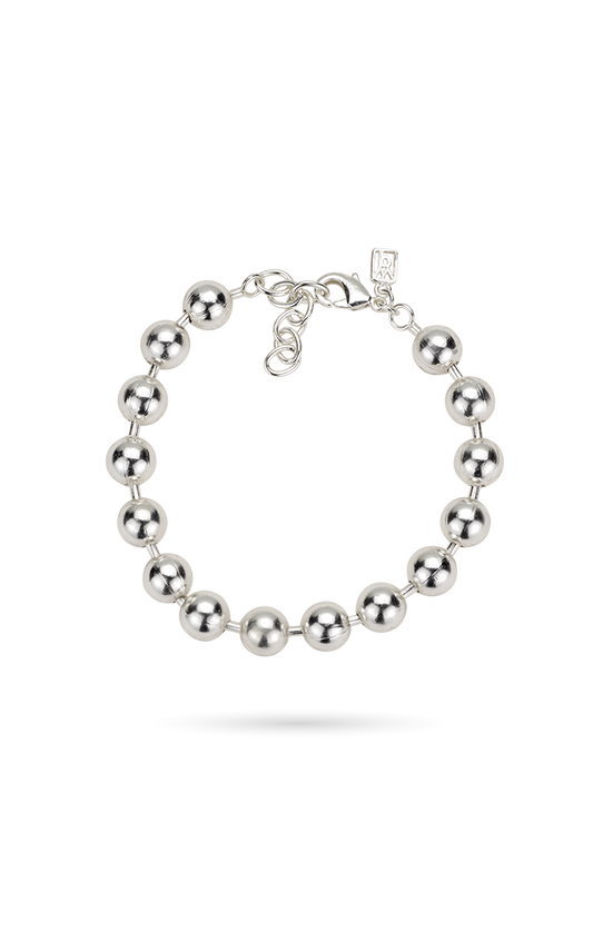 Foundry Ball Bracelet - Silver Plate : 7"