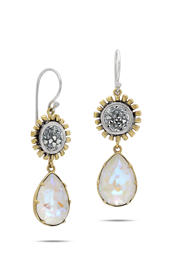 Kristal Be the Light Pear Drop Earrings - Grace